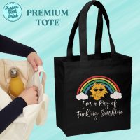 1 ray of fucking sunshine tote bag