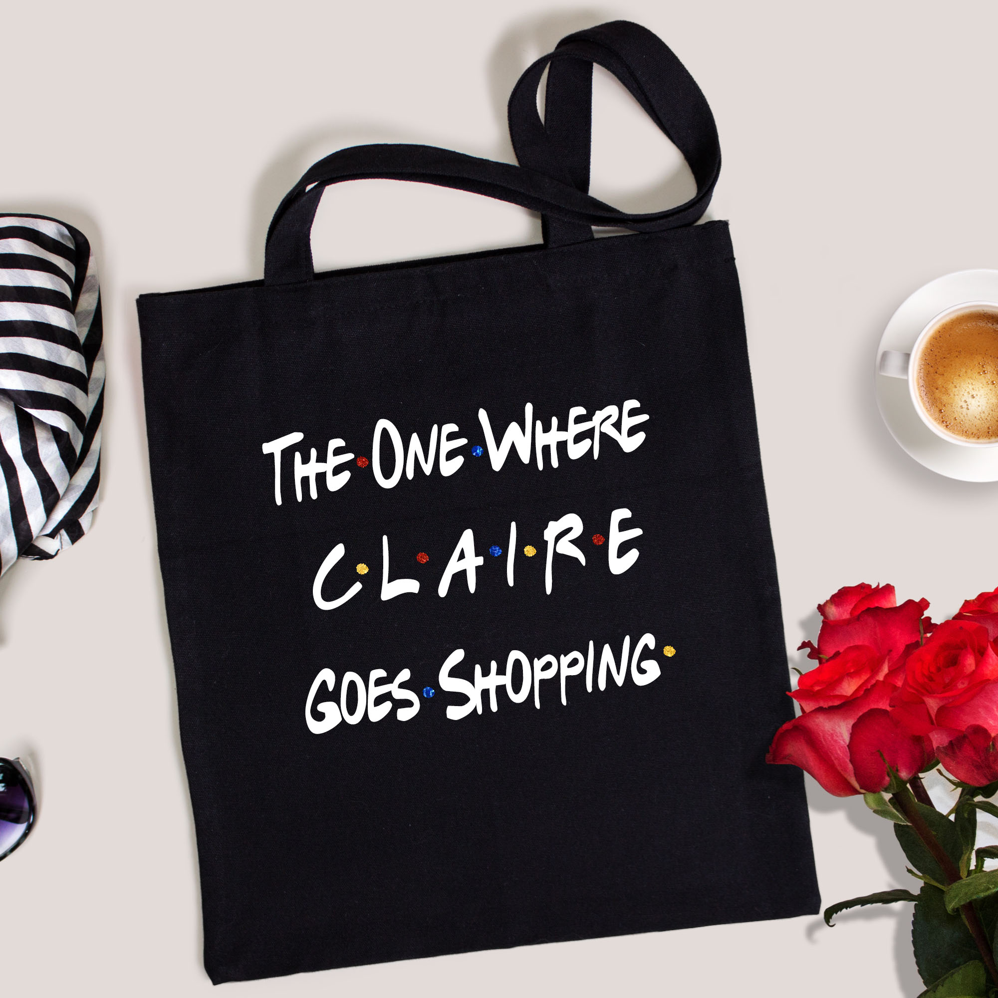 16 friends tote personalised