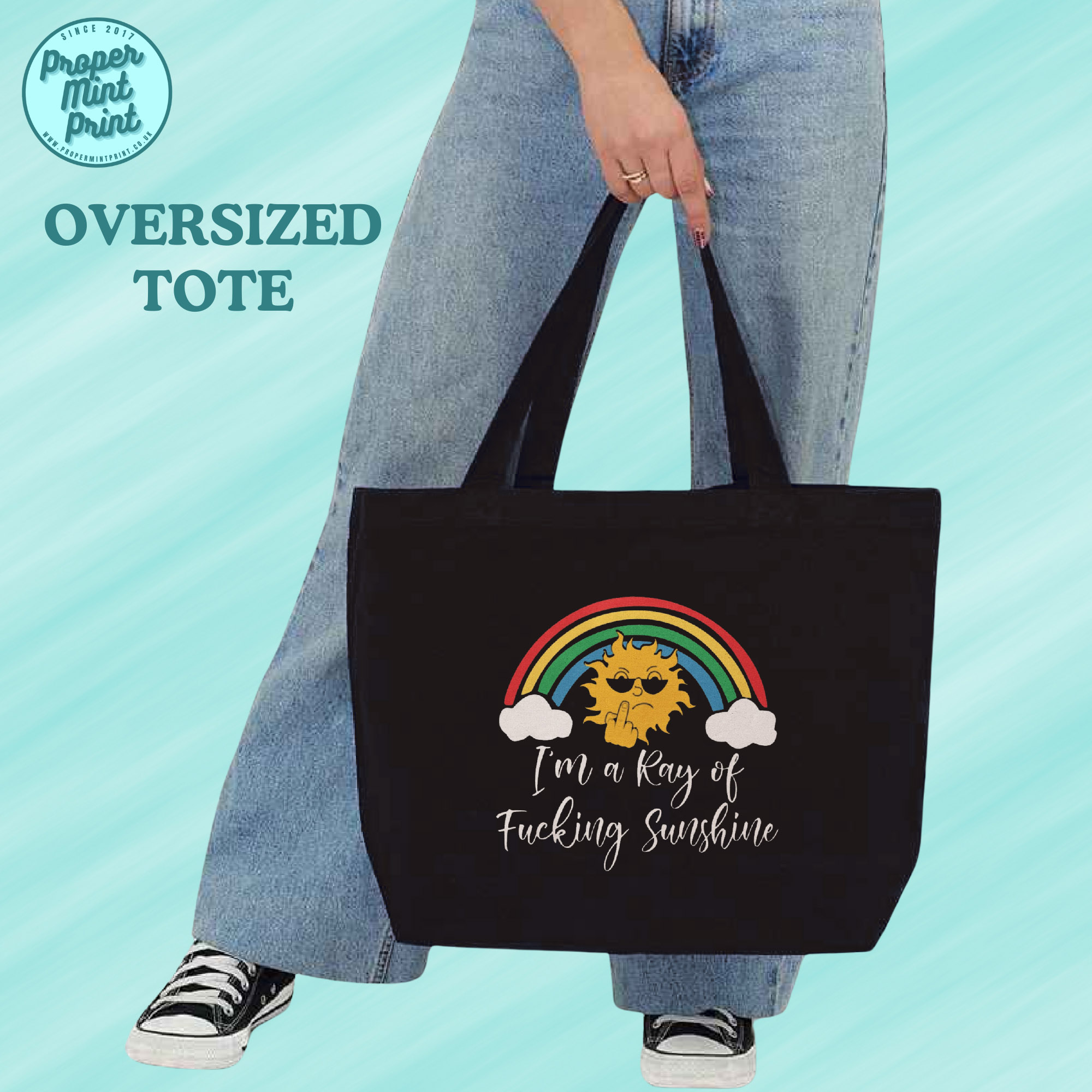 18 ray of fucking sunshine tote bag