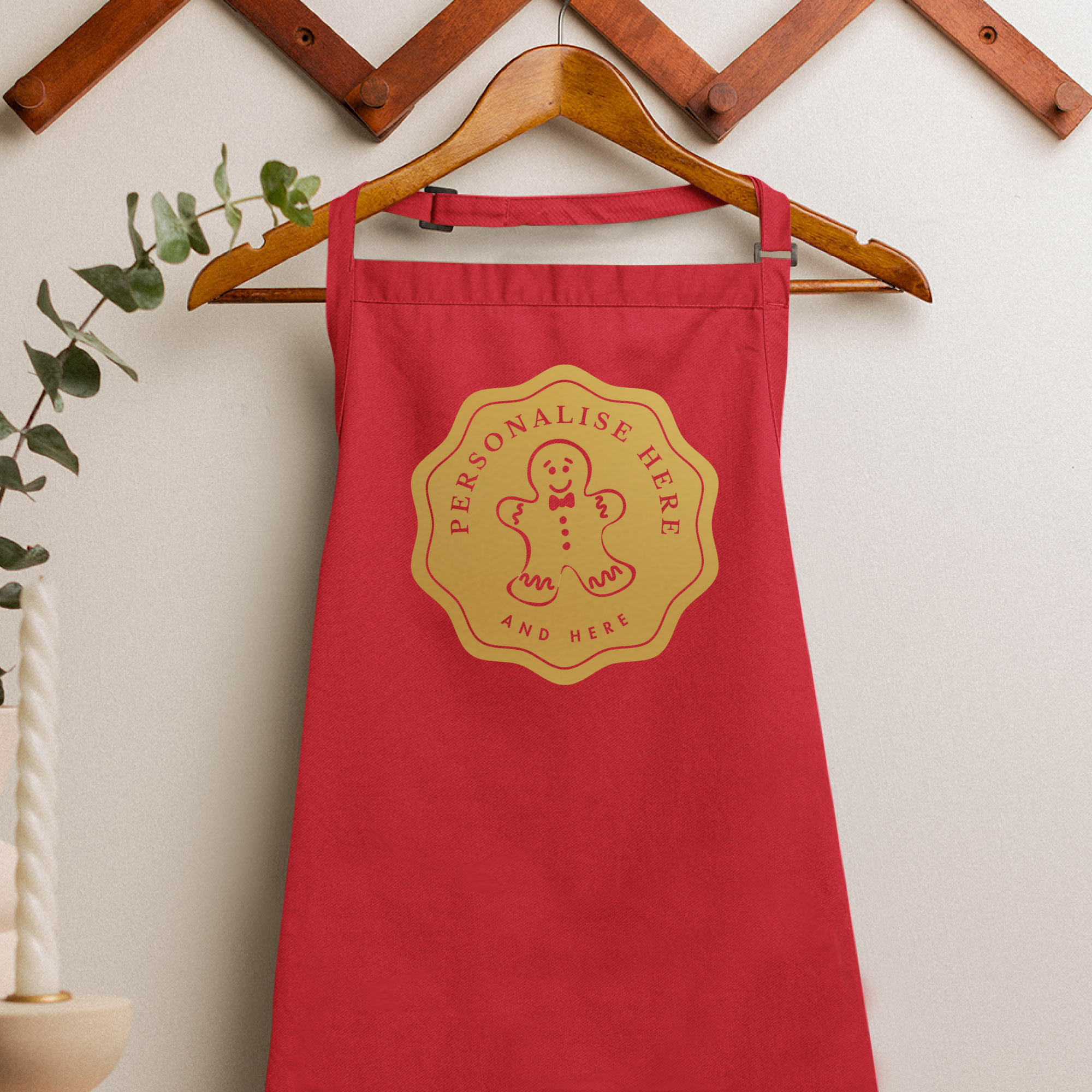 Apron25 personalised gingerbread apron