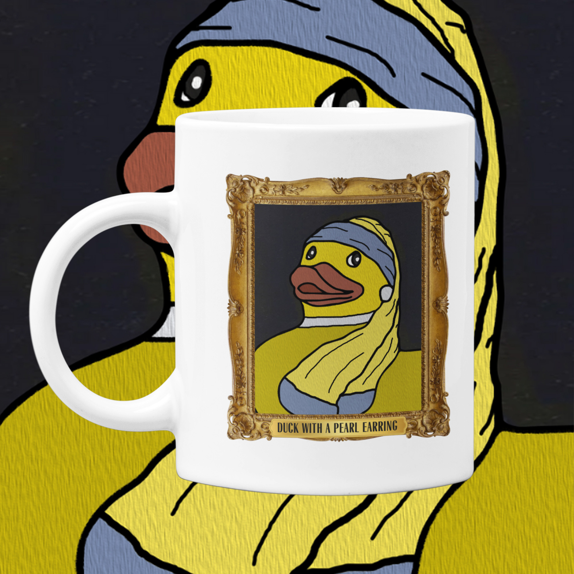 Artduck6 Duck with a Pearl Earring
