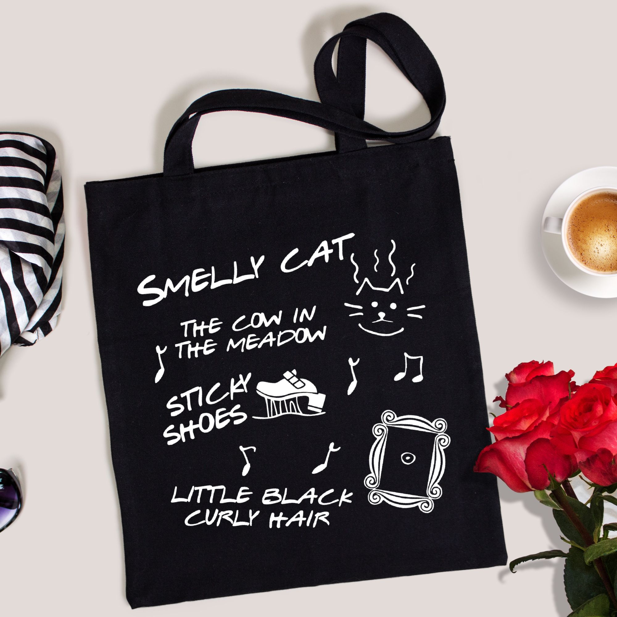 Premium Tote (3) Smelly Cat Phoebe's song title tote bag