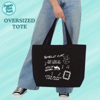 Premium Tote (4) smelly cat sticky shoe cow in meadow little black curly hair