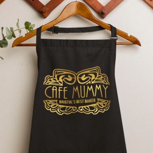 Art Deco style personalised apron