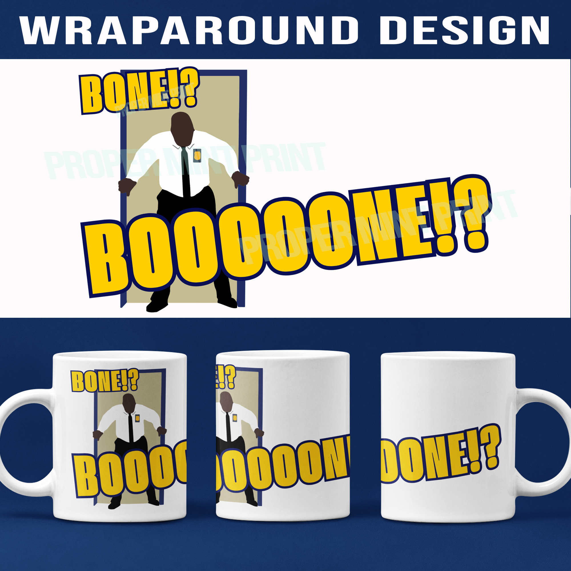 bone Brooklyn 99 Bone funny Captain Holt mug