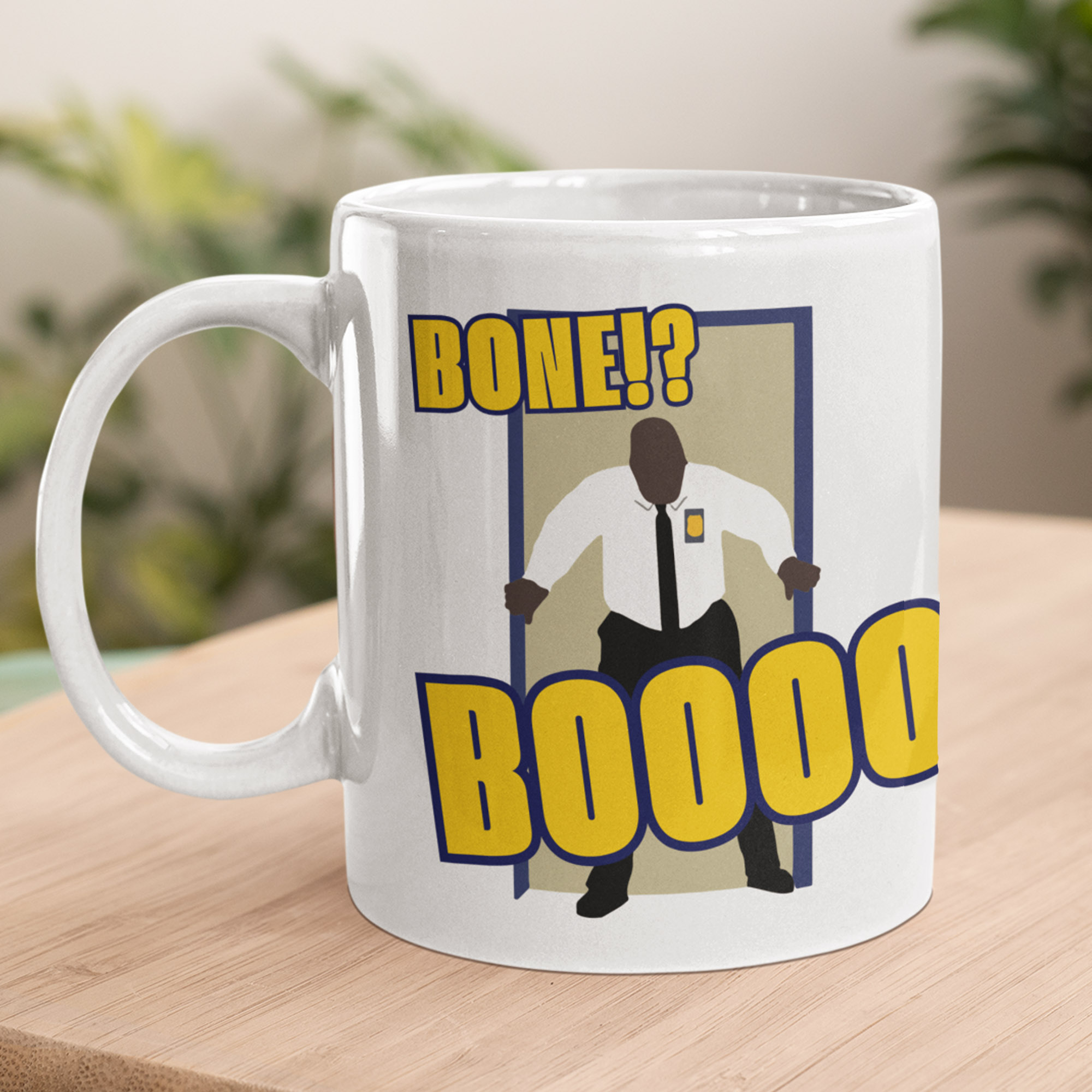 bone2 funny Captain Holt mug