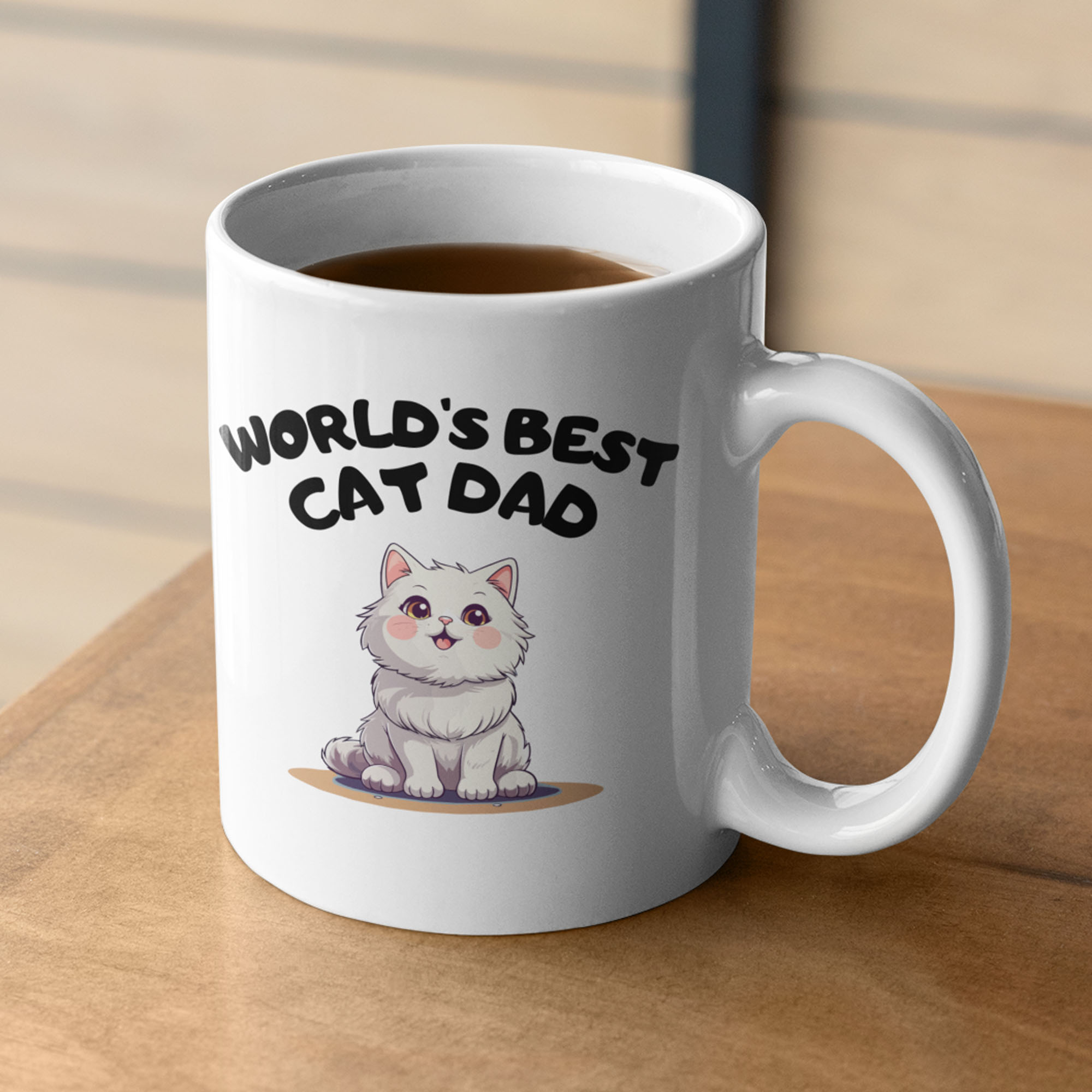 cat3 World's best cat mama, mum, dad - Personalised mug