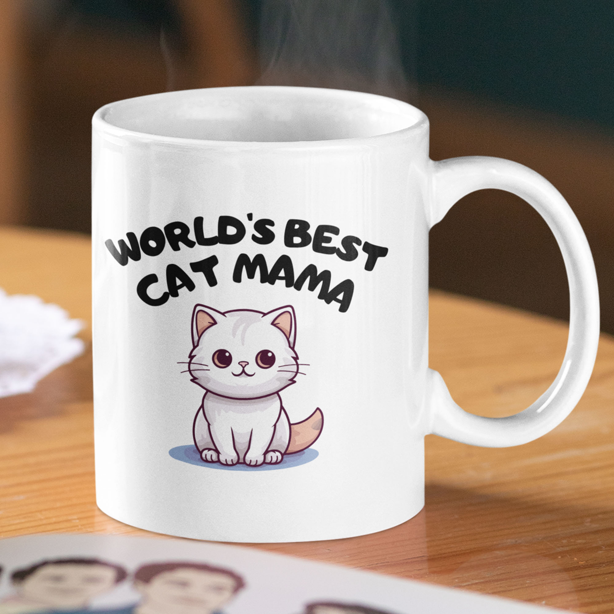 cat5 World's best cat mama, mum, dad - Personalised mug