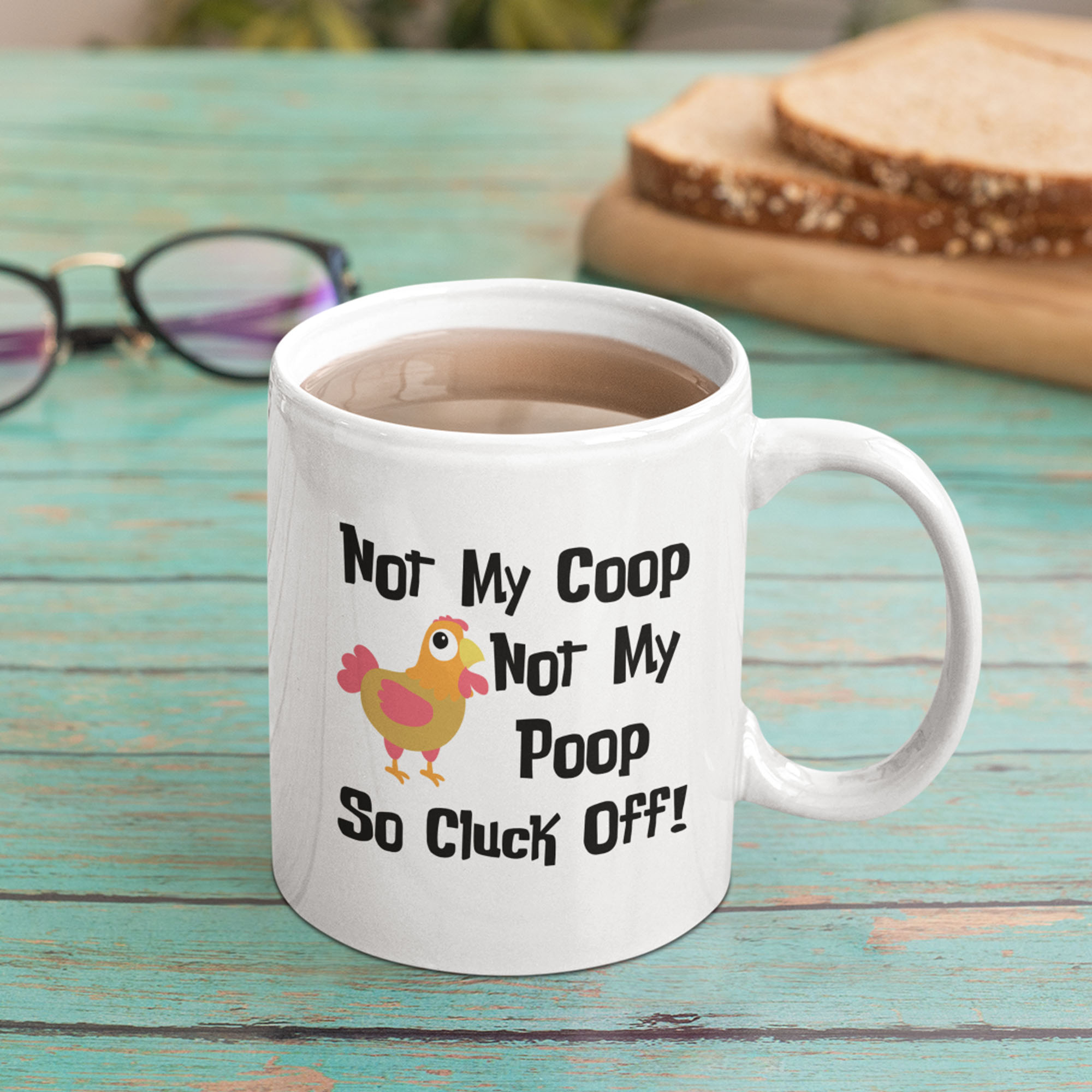 coop7 not my coop not my poop so cluck off