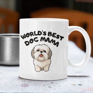 World's best dog mama, mum, dad - Personalised mug