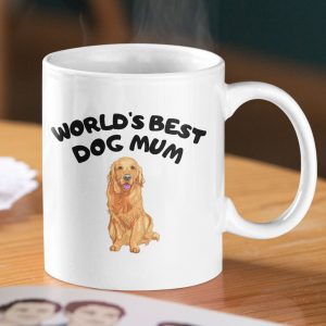 dog7 World's best dog mama, mum, dad - Personalised mug