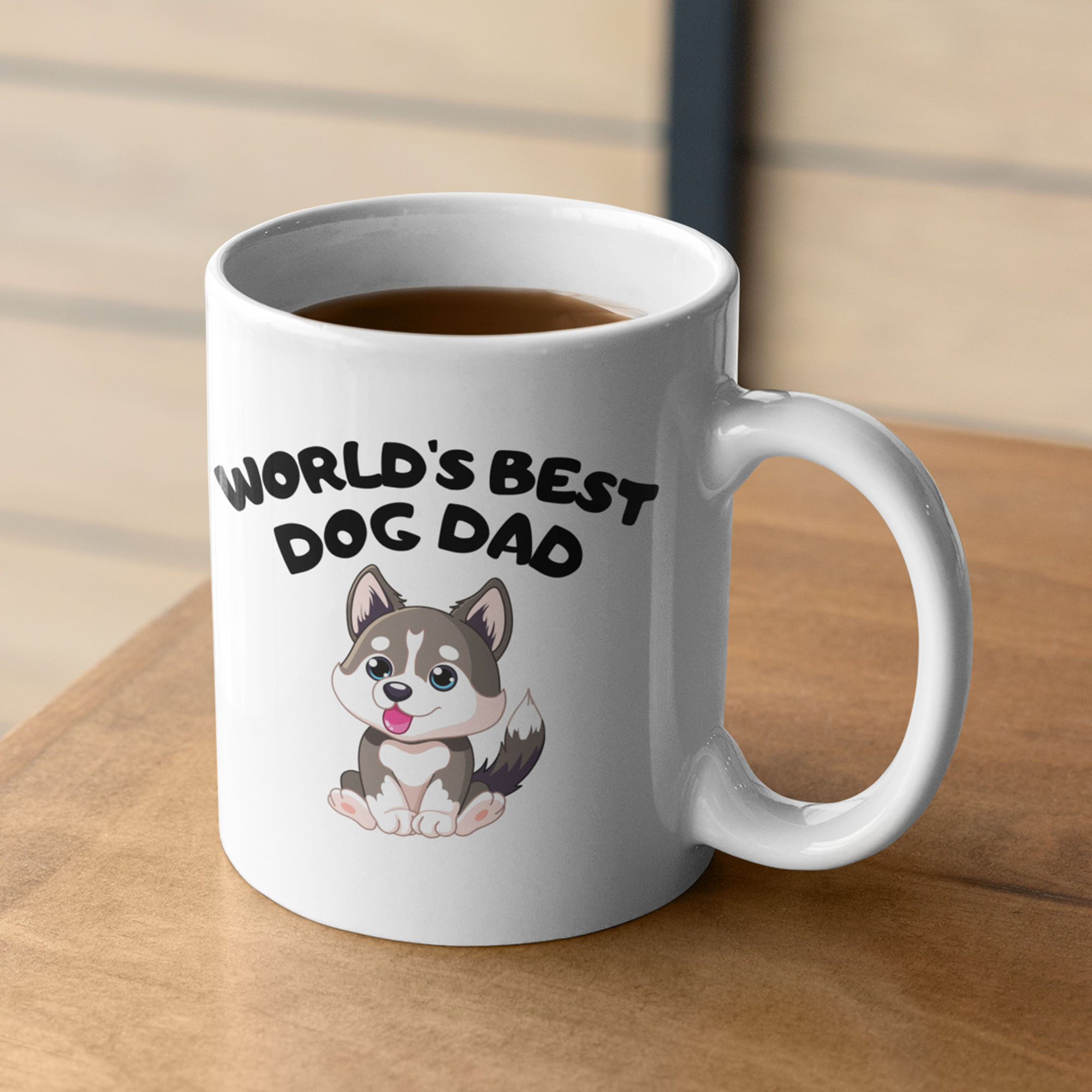 dog8 World's best dog mama, mum, dad - Personalised mug