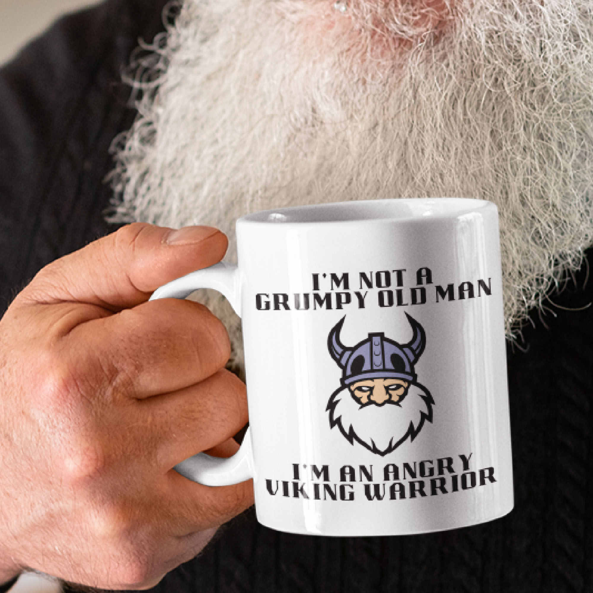 not grumpy old man angry Viking warrior