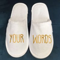 mamSlippers2 Slippers with your own wording