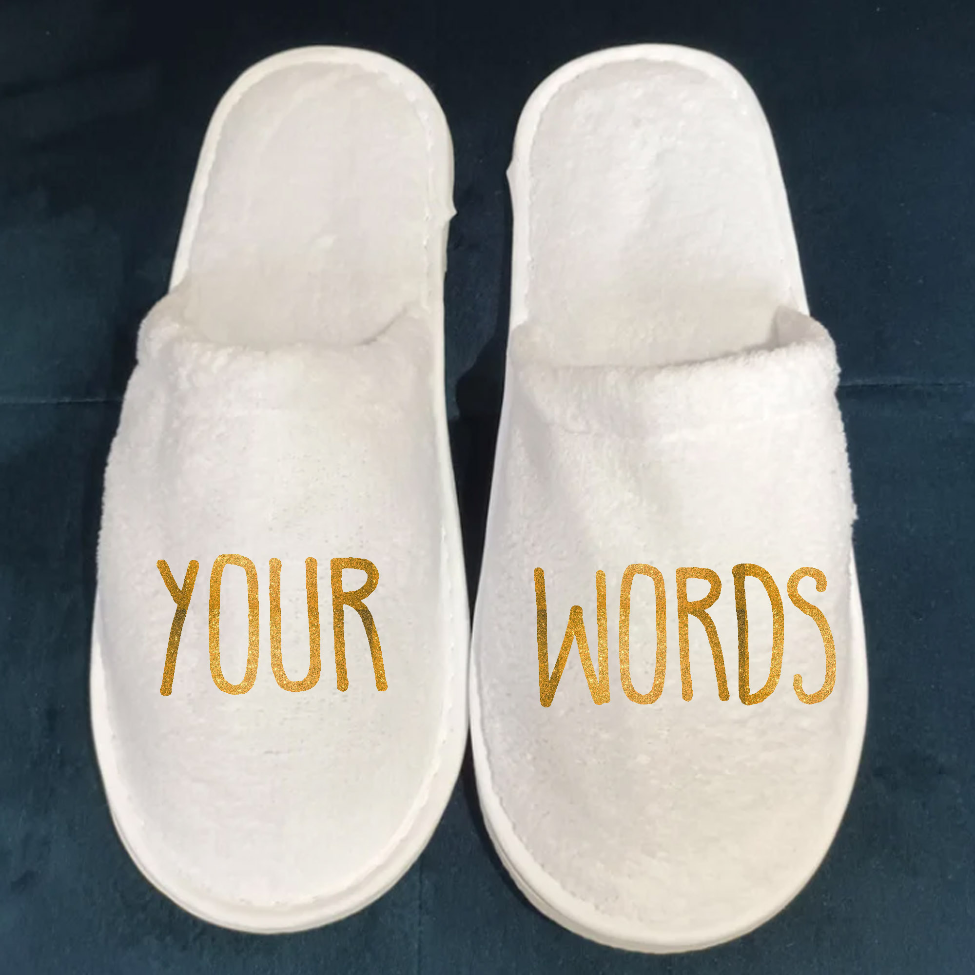mamSlippers2 Slippers with your own wording