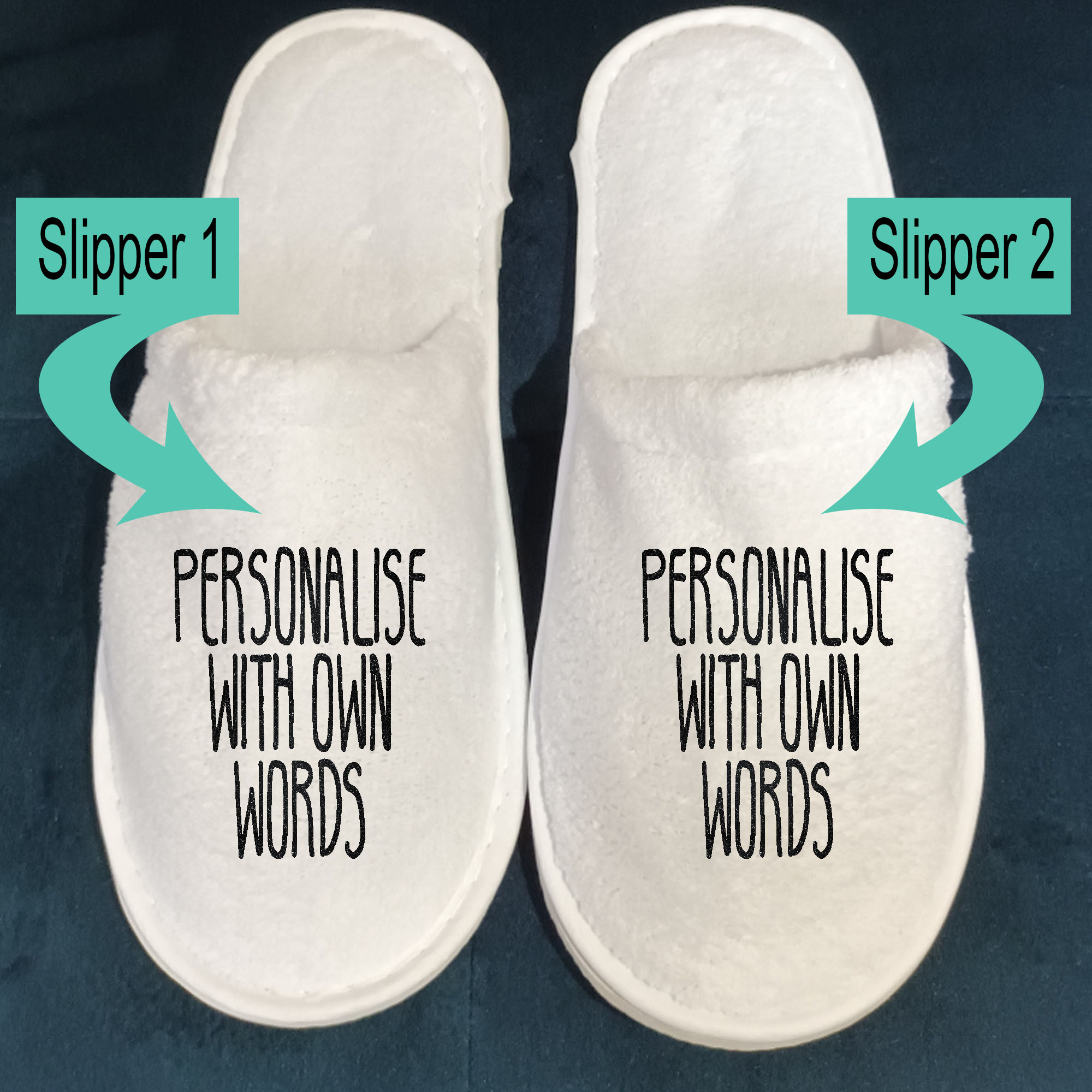 slipper2 Personalised slippers