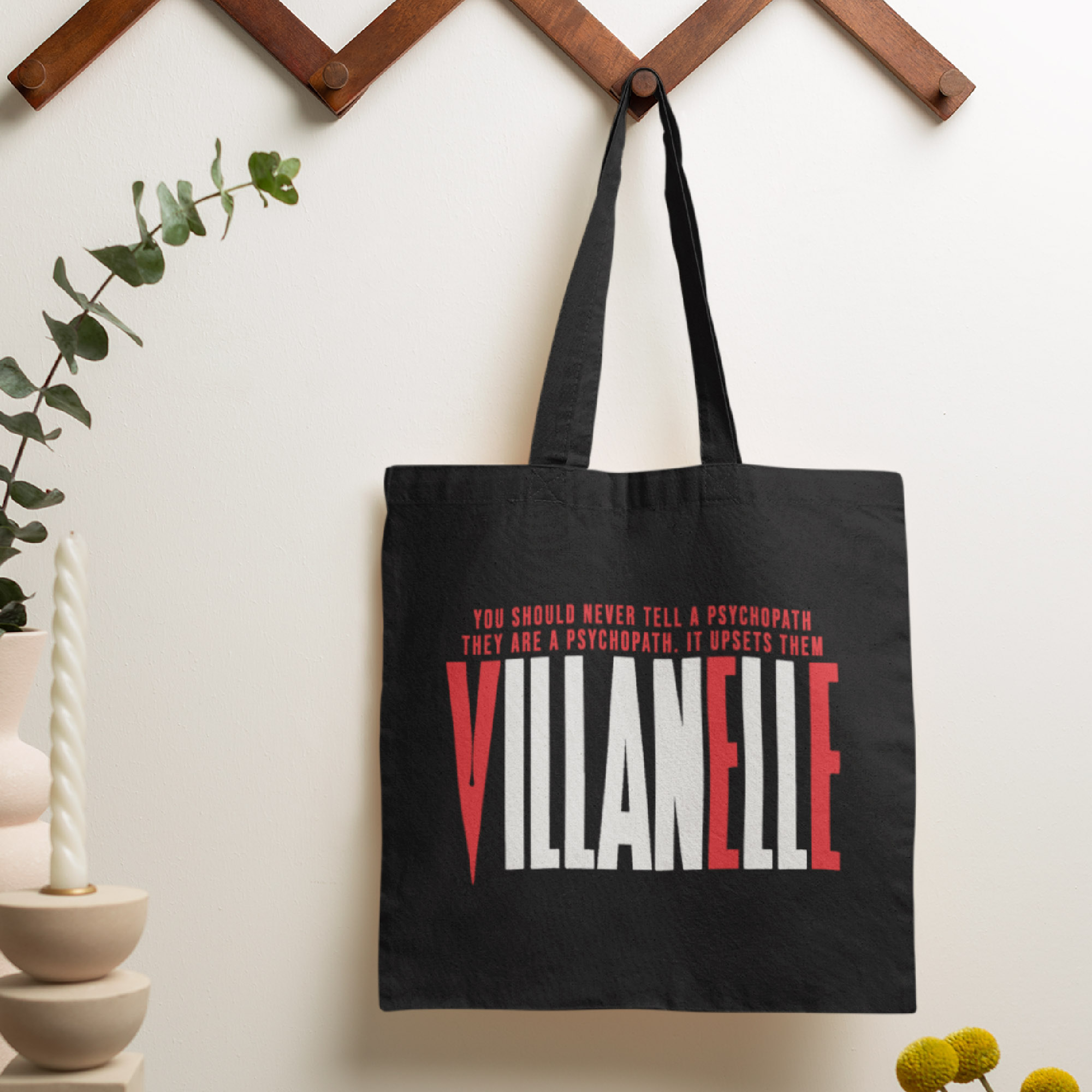 vil9 Killing Eve inspired tote bag Villanelle