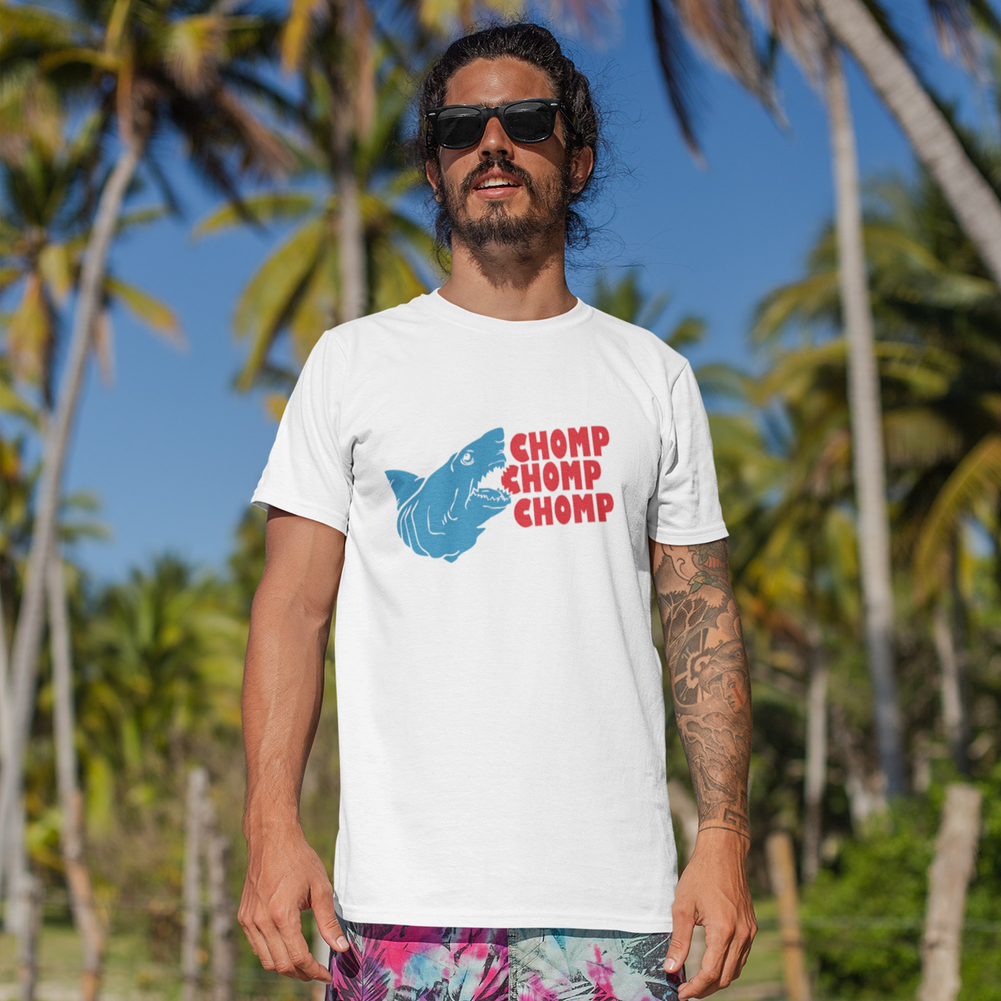 jaws2 funny shark chomp jaws tshirt