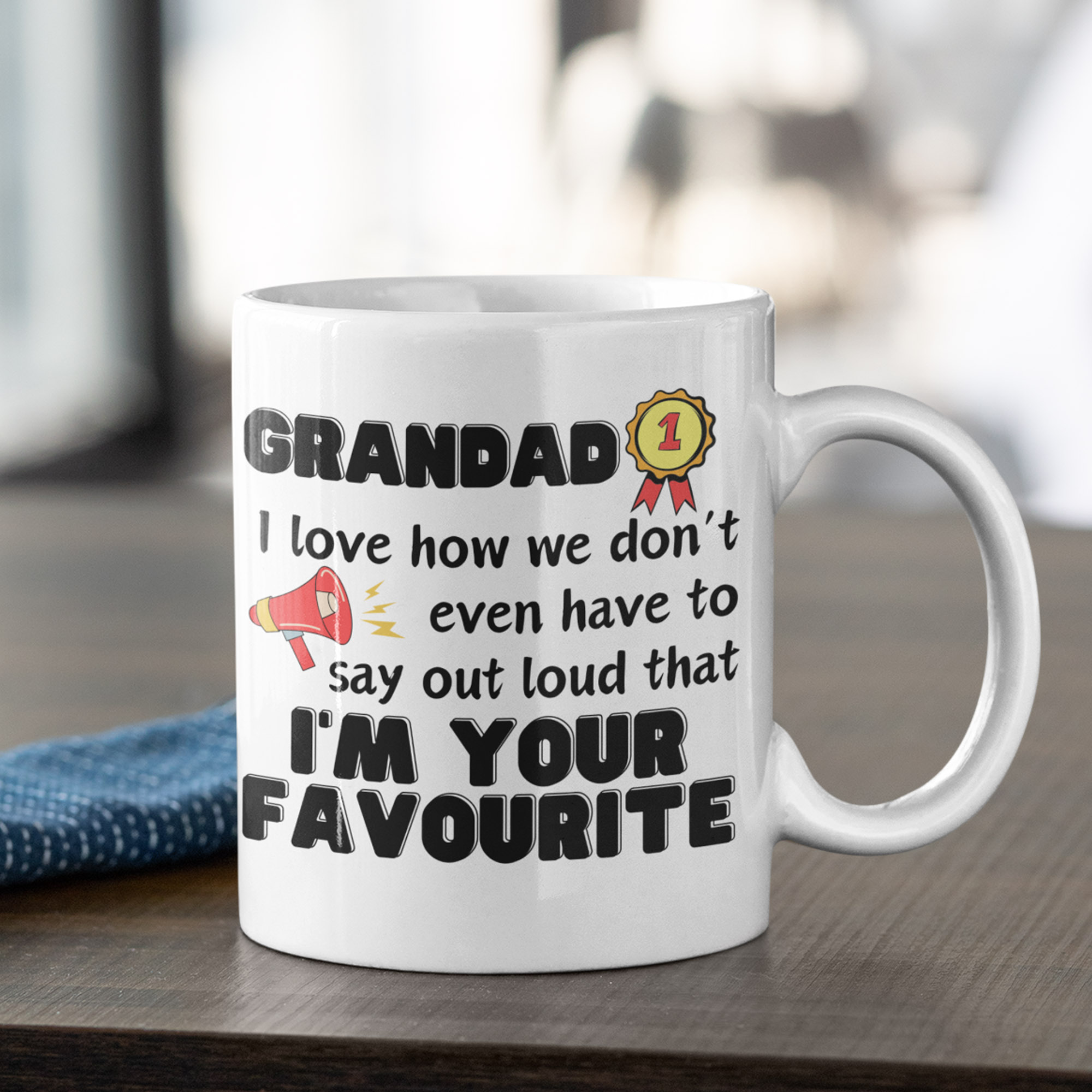 Imfave grandad I'm your favourite grandchild mug
