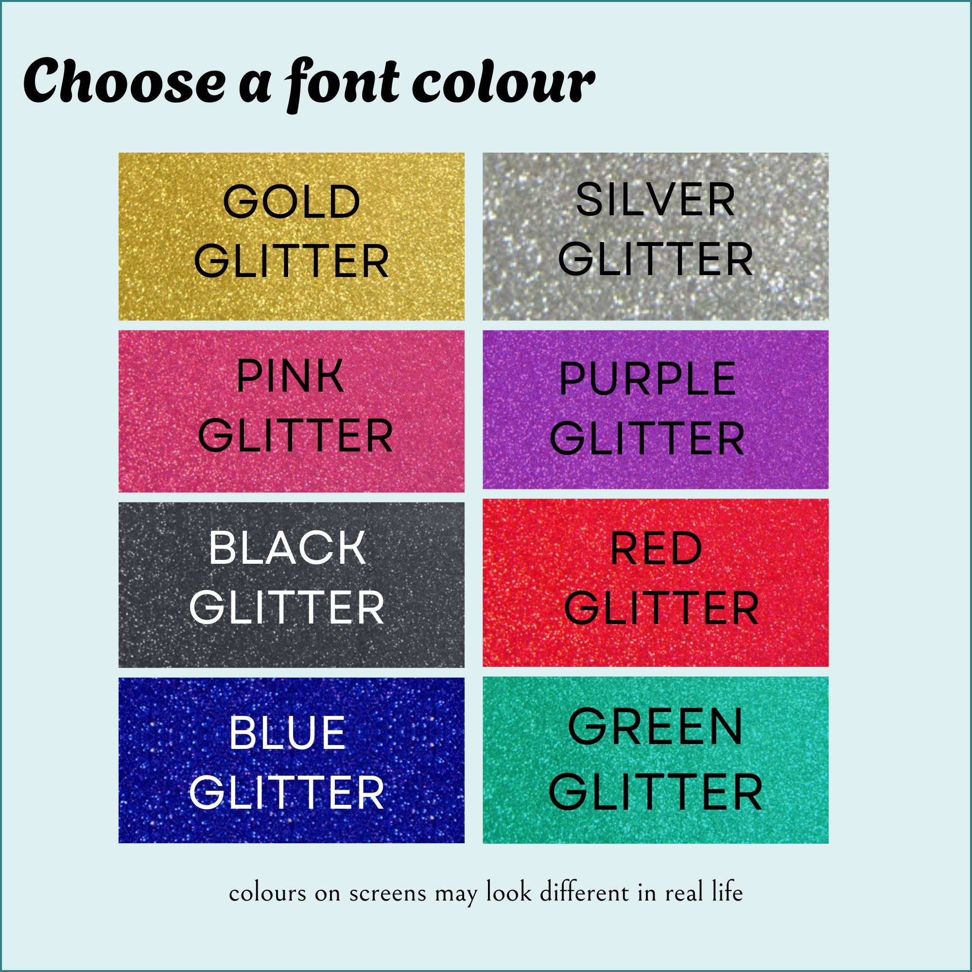 35 glitter colours