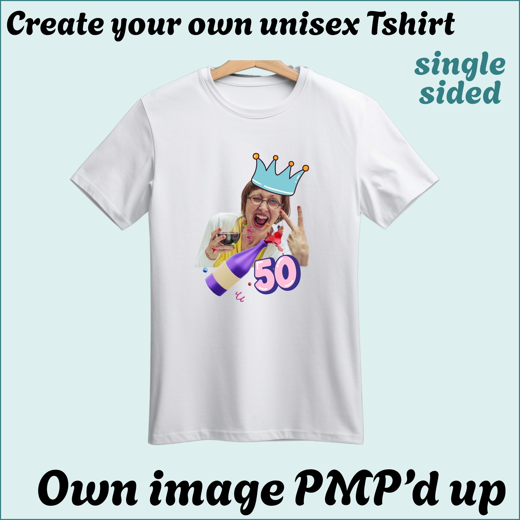 CYO Unisex Tshirt - with image/Photo - Single Sided