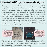 CYO Unisex Tshirt - Words with a little PMP magic - Single Sided