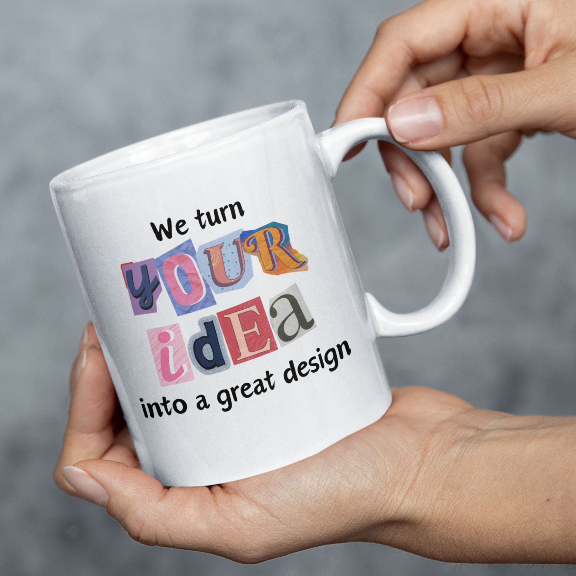Personalised mug1 Create Your Own mug - ransom note design