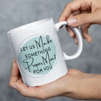 Create Your Own mug - circle frame design