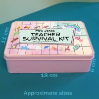 Tins - 10 Personalised Teachers Survival Tin Gift