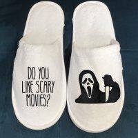 slipperHalloween Scream style Spa Slippers