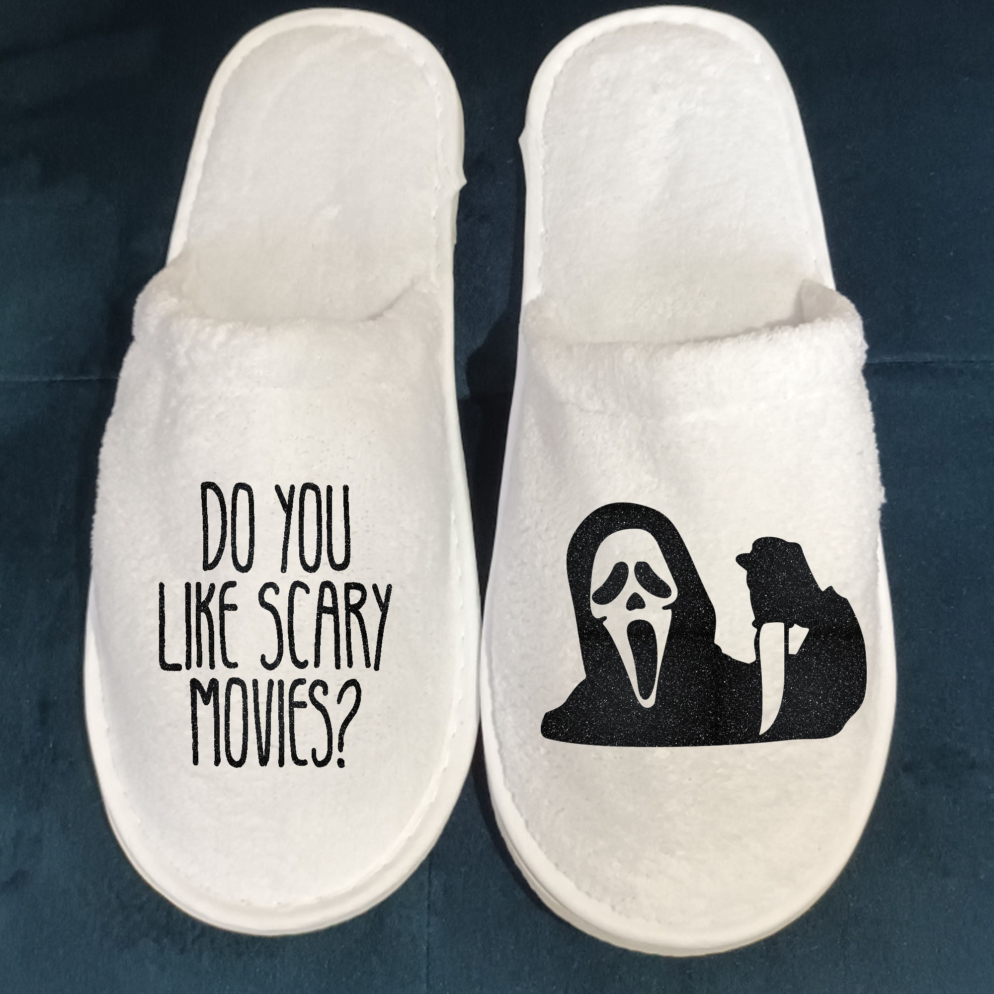 slipperHalloween Scream style Spa Slippers