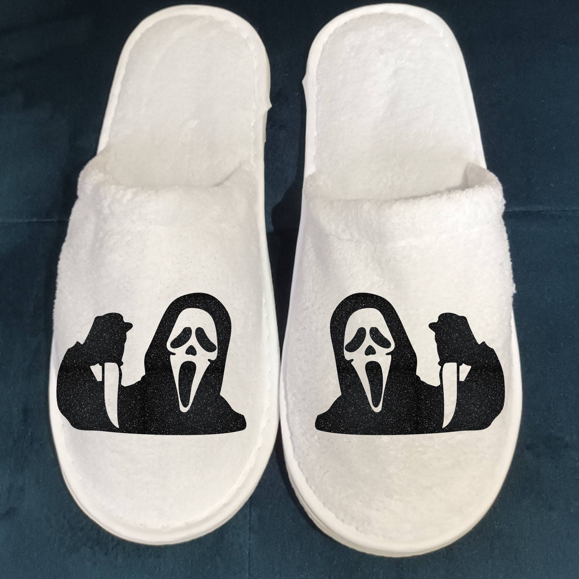 slipperHalloween5 Scream style Spa Slippers