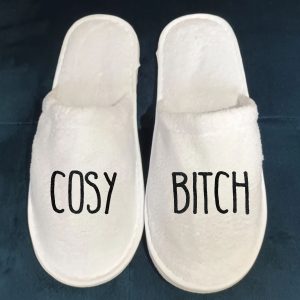 Funny rude Spa Slippers