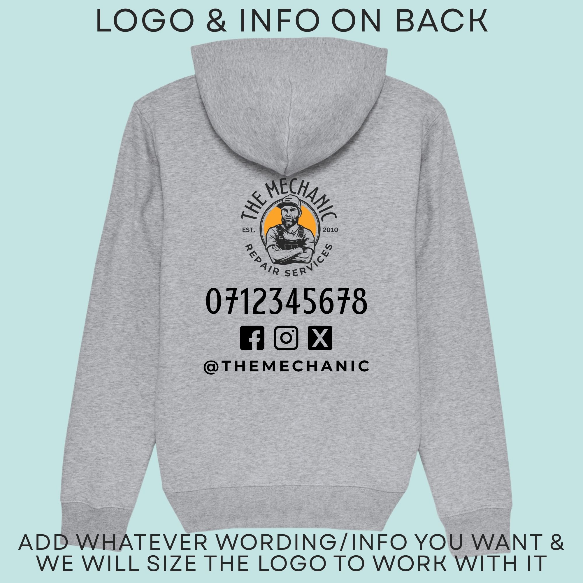 Custom Work Hoodie Custom Work Hoodie