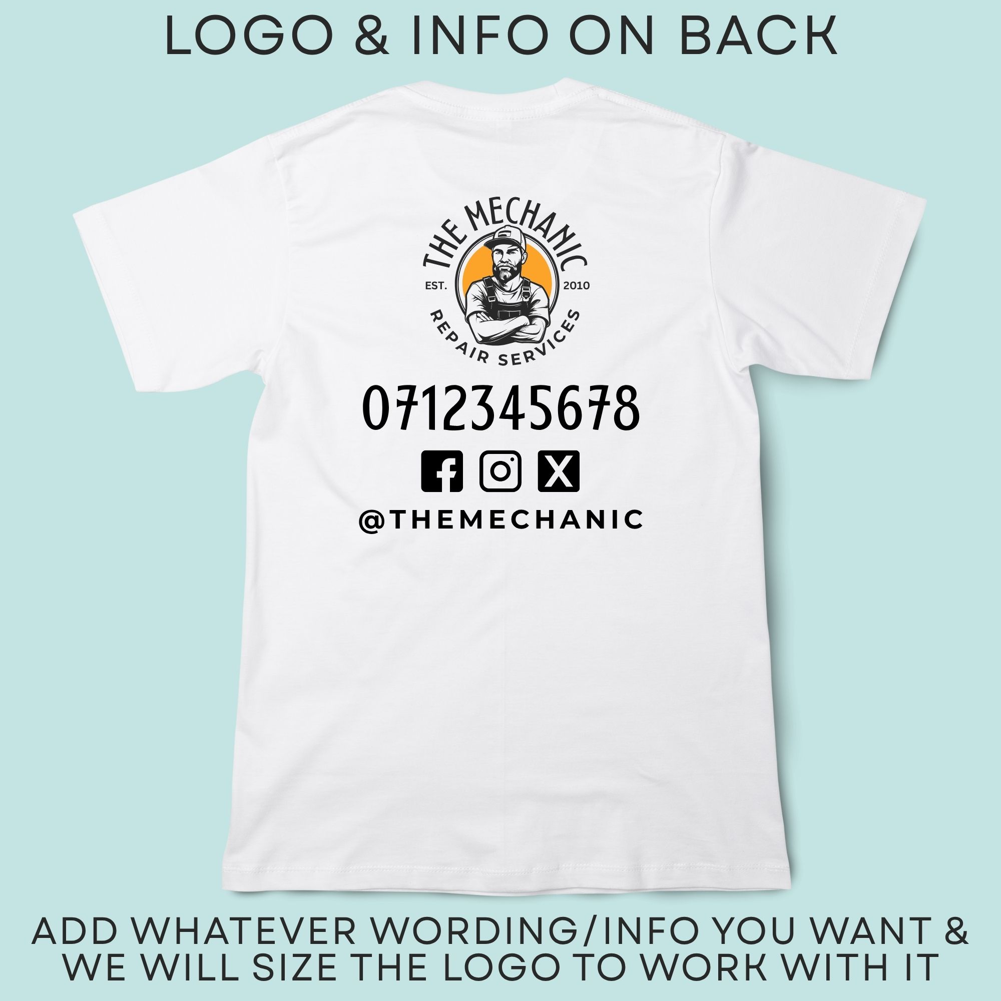 Custom Work T-Shirts with Your Logo