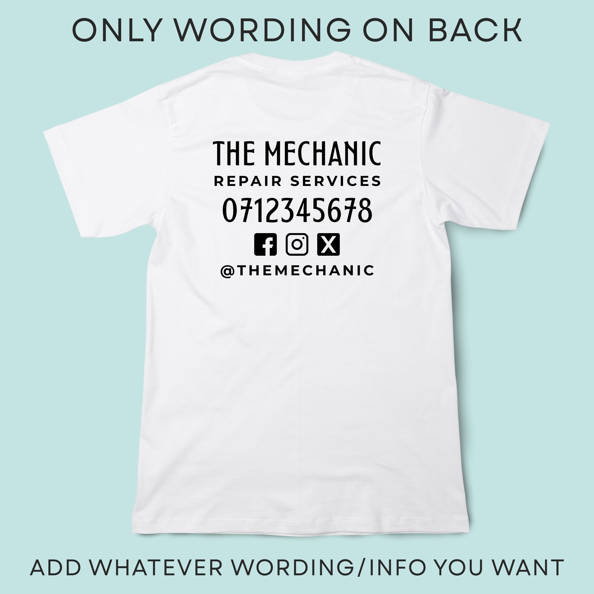Custom Work T-Shirts with Your Logo