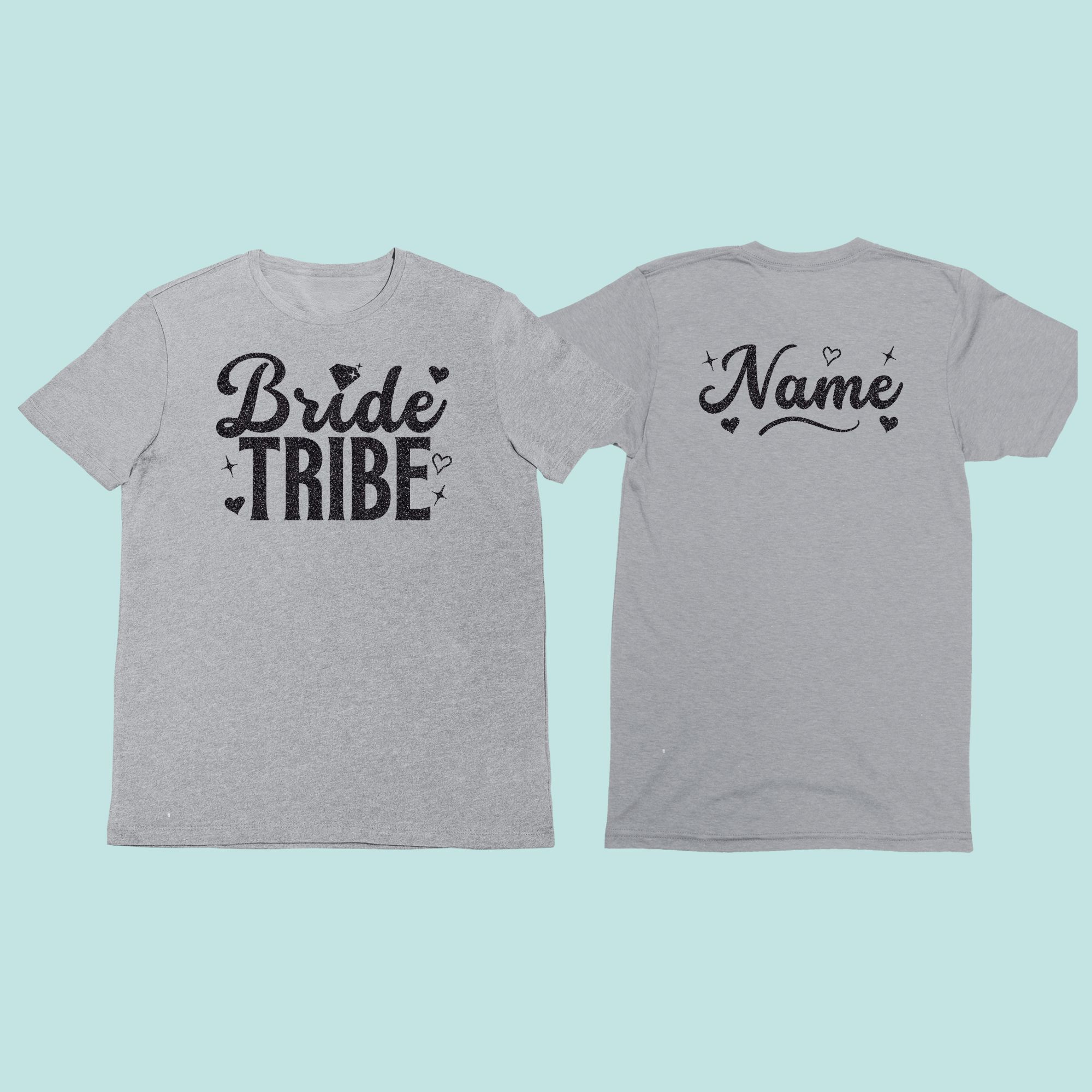 Bride Tribe grey Bride Tribe Hen tshirt