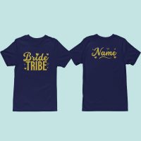 Bride Tribe navy Bride Tribe Hen tshirt