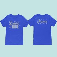 Bride Tribe blue Bride Tribe Hen tshirt