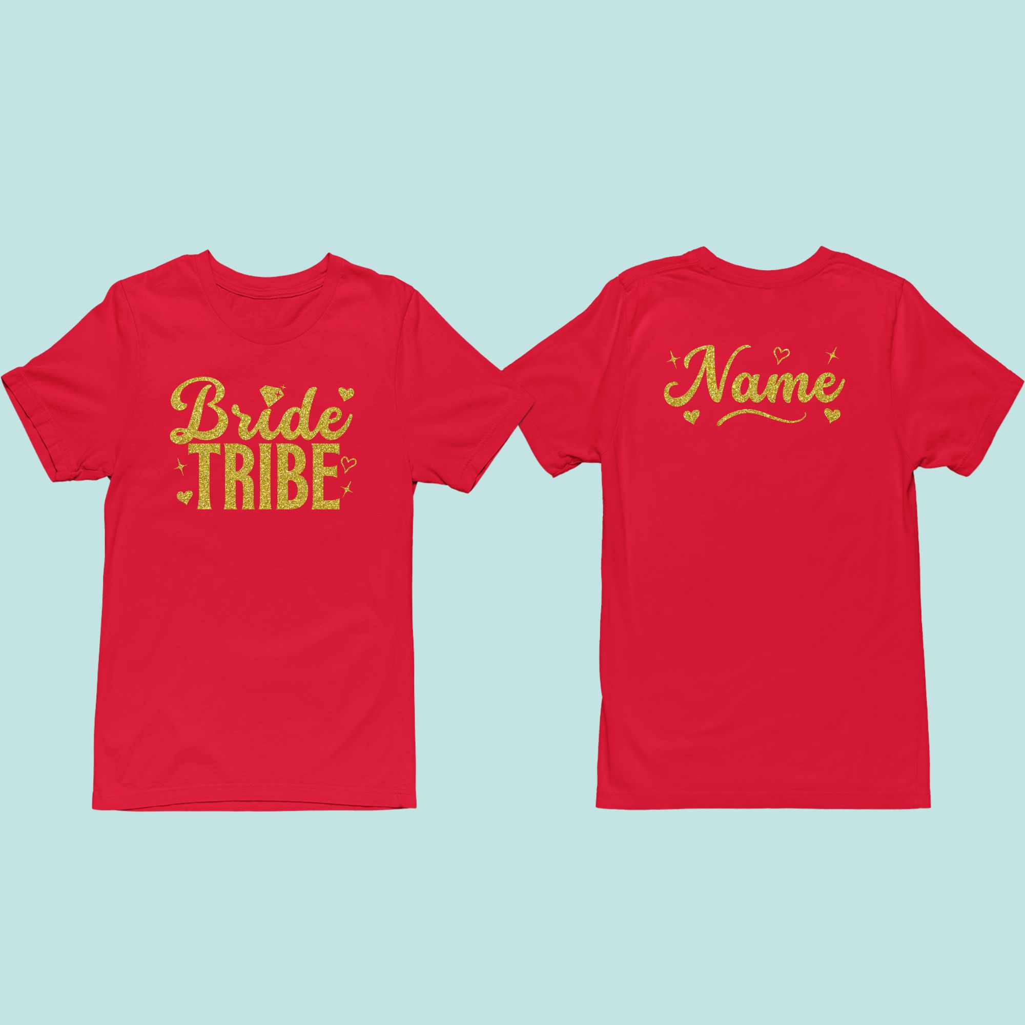 Bride Tribe red Bride Tribe Hen tshirt