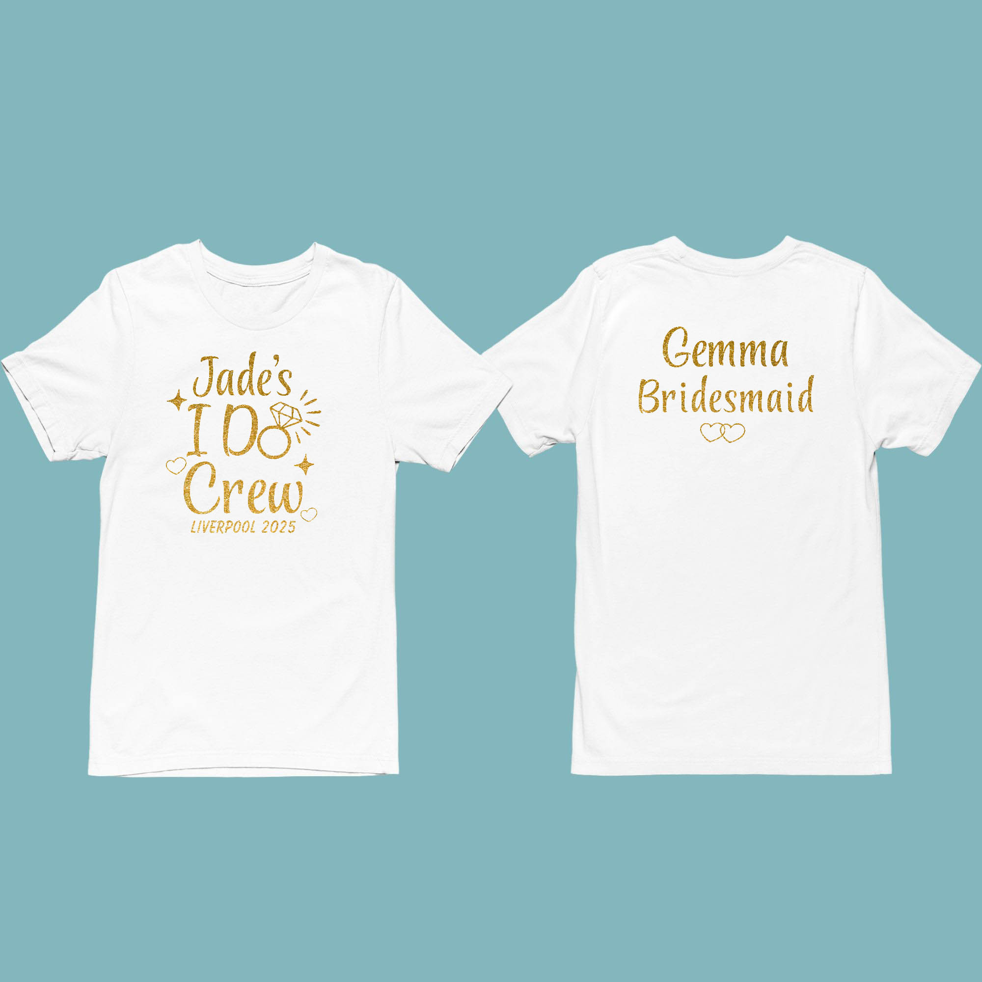 I do crew hen tshirt white I Do Crew Hen party t-shirts white