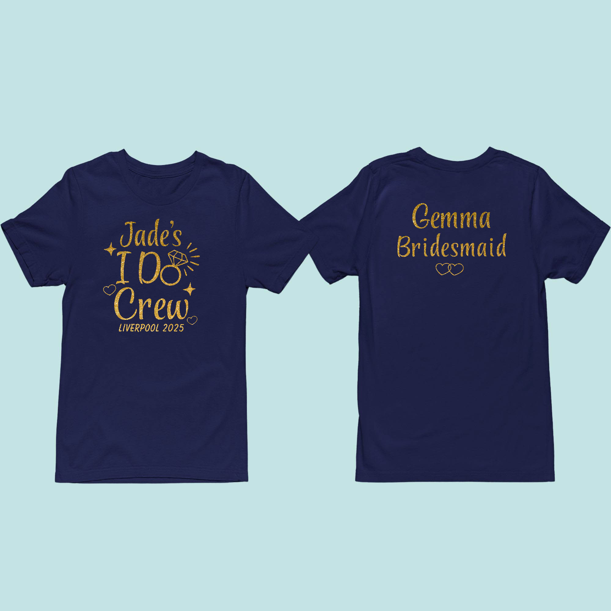 I do crew hen tshirt navy I Do Crew Hen party t-shirts navy