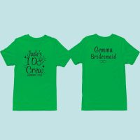 I do crew hen tshirt green I Do Crew Hen party t-shirts green