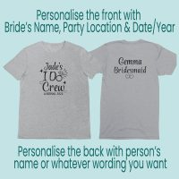 I do crew hen tshirt grey I Do Crew Hen party t-shirts grey