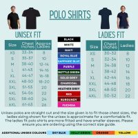 polo shirt size guide custom polo shirts