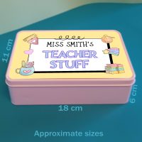 Personalised Teacher Tin Gift - Empty