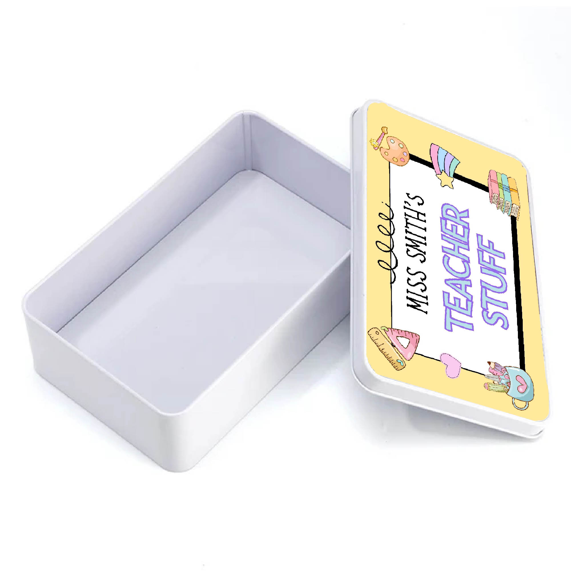 Personalised Teacher Tin Gift - Empty
