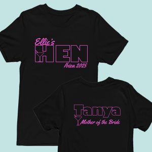 Neon style Hen party tshirt Neon style Hen party tshirt