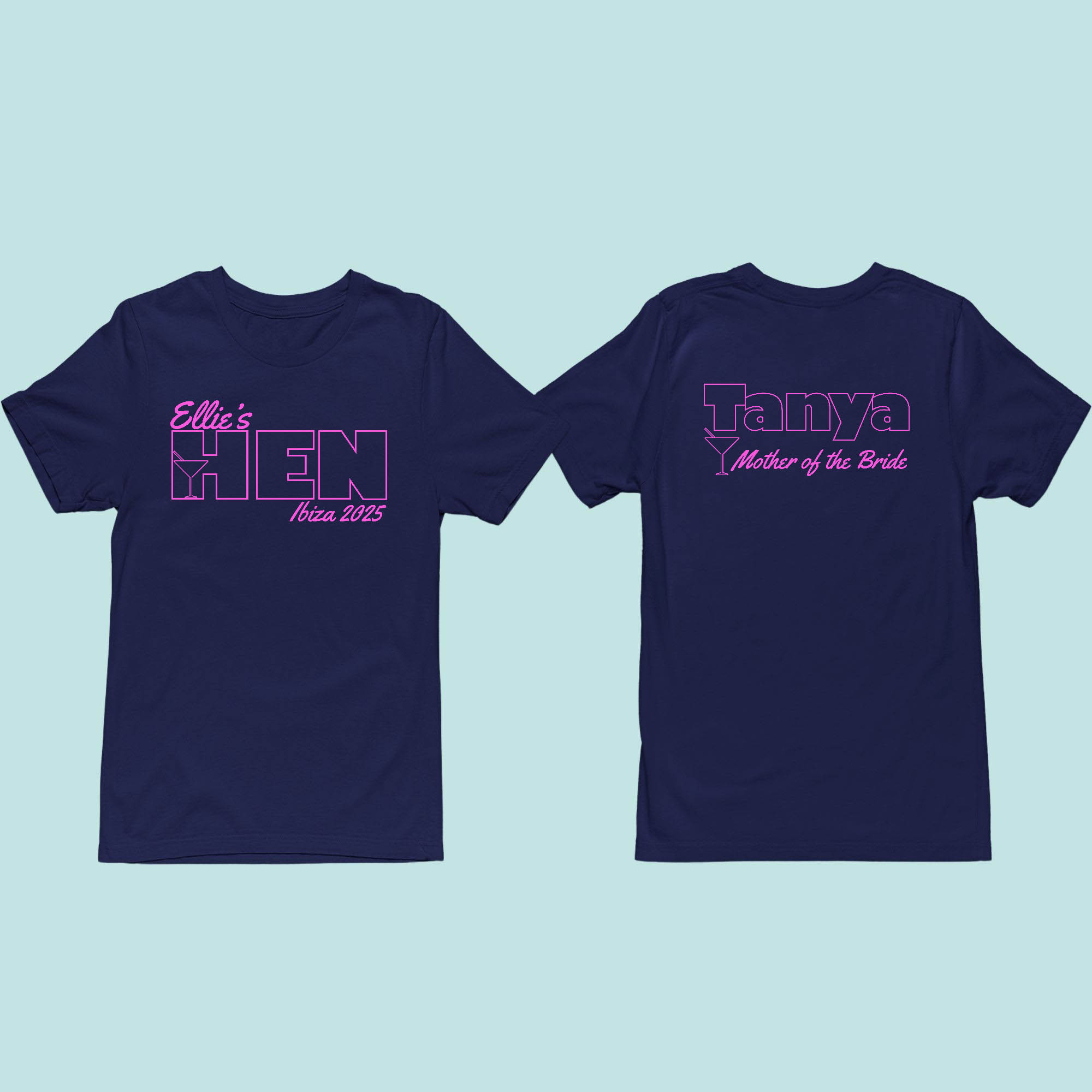 Neon style Hen party tshirt Neon style Hen party tshirt