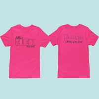 Neon style Hen party tshirt pink Neon style Hen party tshirt